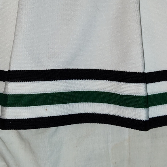Varsity White Pleated With Three Stripes Women's Cheerleader/Cheerleading Skirt - Picture 8 of 10
